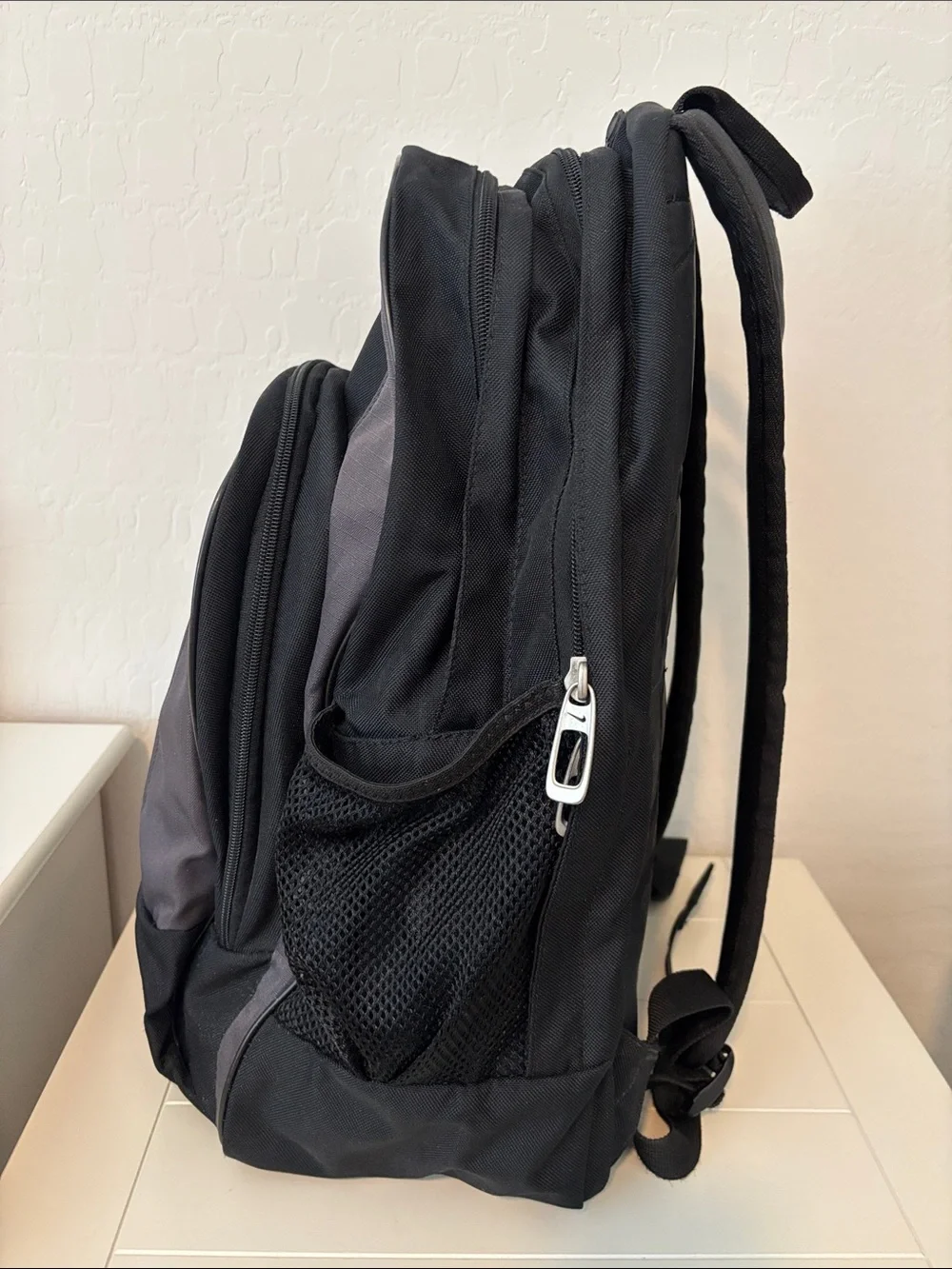 Nike Men's Black and Gray Two-Tone Backpack